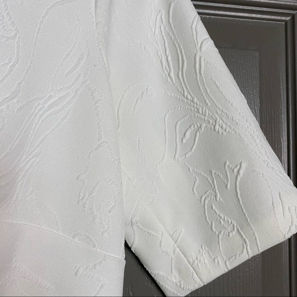 Tommy Hilfiger Ivory / Winter White Textured Sheath Dress Size 6 - Picture 5 of 12